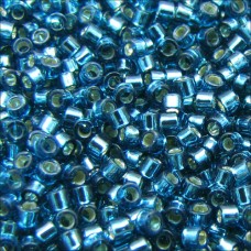 DB0608 Blue Zircon Silver Lined-Dyed, Size 11/0 Miyuki Delica Beads, 50gm bag