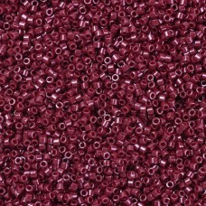 DB0654 Cranberry Red Dyed, Size 11/0 Miyuki Delica Beads, 50gm bag