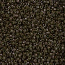 DB0657 Olive Opaque Dyed, Size 11/0 Miyuki Delica Beads, 50gm bag