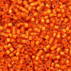 DB0681 Orange Semi Matte Dyed, Size 11/0 Miyuki Delica Beads, 50g approx.