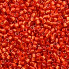 DB0683B Red Orange Semi Matte Dyed, Size 11/0 Miyuki Delica Beads, 50gm bag 