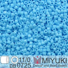 DB0725 Light Blue Opaque, Size 11/0 Miyuki Delica Beads, 50gm bag