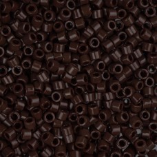 DBL0734 Chocolate Brown Opaque size 8/0 Miyuki Delica Beads, Colour 0734, 5.2g a...