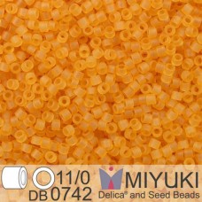 DB0742B Light Topaz , Size 11/0 Miyuki Delica Beads, 50gm bag