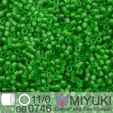 DB0746B Green , Size 11/0 Miyuki Delica Beads, 50gm bag