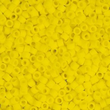 DB0751 Yellow Matte Opaque, Size 11/0 Miyuki Delica Beads, 50gm bag