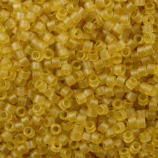 DB0771 Dyed Semi-Frosted Transparent Saffron Miyuki 11/0 Delica Beads, 50 Gram B...