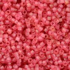 DB0778 Dyed Semi-Frosted Transparent Dark Rose Miyuki 11/0 Delica Beads, 50 Gram...