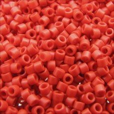 DB0795 Orange Cinnabar Opaque Matte-Dyed, Size 11/0 Miyuki Delica Beads, 50g app...