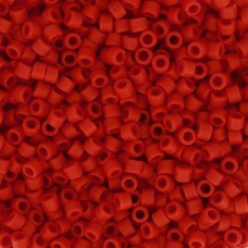 DB0796 Red Matte-Dyed, Size 11/0 Miyuki Delica Beads, 50g approx.