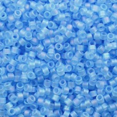 DB0861 Matte Sky Blue AB Miyuki Delica Beads Size 11/0, 50 Gram Bag