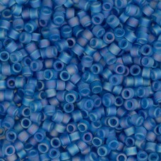 DB0862 Capri Blue AB Matte, Size 11/0 Miyuki Delica Beads, 50g approx.