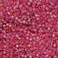 DB0867 Dark Cranberry Transparent AB Matte, Size 11/0 Miyuki Delica Beads, 50 Gr...