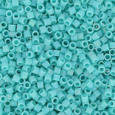 DB0878 Turquoise Green Opaque AB Matte, Size 11/0 Miyuki Delica Beads, 50g appro...