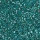 DB0904B Aqua Green Sparkle Crystal Lined, Size 11/0 Miyuki Delica Beads, 50gm bag