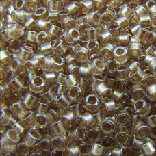 DB0907 Beige Bronze Sparkle Crystal Lined, Size 11/0 Miyuki Delica Beads, 50g ap...