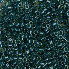 DB0919B Green Teal Sparkle Chartreuse Lined, Size 11/0 Miyuki Delica Beads, 50gm...