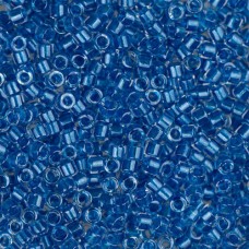 DB0920B Blue Cerulean Sparkle Crystal Lined, Size 11/0 Miyuki Delica Beads, 50gm...