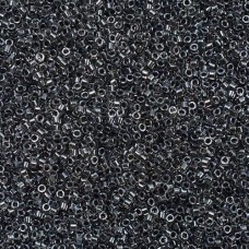 DB0925 Dark Grey Charcoal Spkle Cryst Line, Size 11/0 Miyuki Delica Beads, 50gm ...