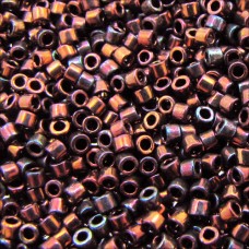 DB1002 Copper Gold AB Metallic Gold Luster, Size 11/0 Miyuki Delica Beads, 50gm ...