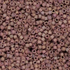 DB1061 Matted Metallic Dusky Clay AB Miyuki 11/0 Delica Beads, 50 Gram Bag