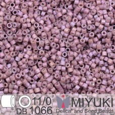 DB1066 Lilac AB Matte Metallic Gold Luster, Size 11/0 Miyuki Delica Beads, 50gm ...