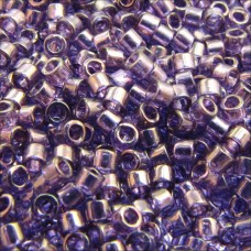 DB0117B Lavender Blue Gold Luster, Size 11/0 Miyuki Delica Beads, 50gm bag