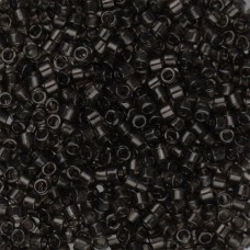 DB1319 Dark Grey Charcoal Transparent Dyed, Size 11/0 Miyuki Delica Beads, 50gm ...