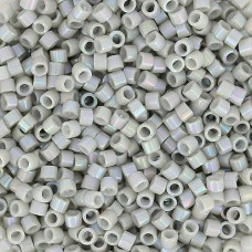 DB1508B Light Grey Smoke Opaque AB, Size 11/0 Miyuki Delica Beads, 50gm bag *Bei...