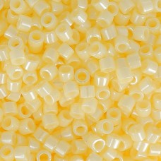 DB1511 Pale Yellow Opaque Matte, Size 11/0 Miyuki Delica Beads, 50g approx. whol...