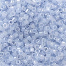 DB1537 Light Blue Sky Opaque Ceylon, Size 11/0 Miyuki Delica Beads, 50gm bag