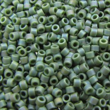 DB1594 Green Avocado Opaque AB Matte, Size 11/0 Miyuki Delica Beads, 50g approx....