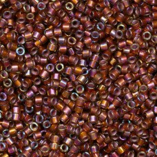 DB1692 Silver Lined Glazed Dark Honey AB, Size 11/0 Miyuki Delica Beads, 50 Gram...