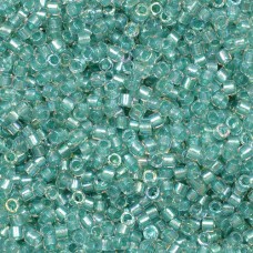 DB1767 Sparkling Aqua Green Lined Crystal AB, Size 11/0 Miyuki Delica Beads, 50 ...