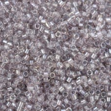 DB1771 Sparkling Pewter Lined Light Tea Rose AB, Size 11/0 Miyuki Delica Beads, ...