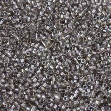 DB1772 Sparkling Pewter Lined Crystal AB, Size 11/0 Miyuki Delica Beads, 50 Gram...