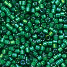 DB1788 White Lined Emerald AB, Size 11/0 Miyuki Delica Beads, 50 Grams