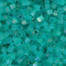 DB1869B Aqua Green AB Silk Inside Dyed, Size 11/0 Miyuki Delica Beads, 50gm bag 