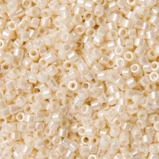 DB1900B Crystal Ivory / Ceylon Luster, Size 11/0 Miyuki Delica Beads, 50gm bag 