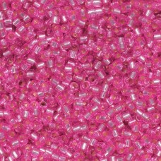 DB2153 Pink Parfait Silver Lined Dyed Duracoat Miyuki 11/0 Delica Beads, 50g app...