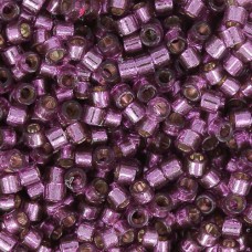 DB2169 Lilac Silver Lined Dyed Duracoat Miyuki 11/0 Delica Beads, 50g approx.