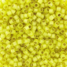 DB2187B  Semi-Frosted Silver Lined Dyed Citron 11/0 Duracoat Miyuki Delica Bead...