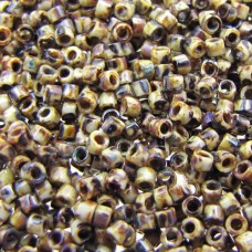 DB2267B Picasso Brown Tan Matte, Size 11/0 Miyuki Delica Beads, 50gm