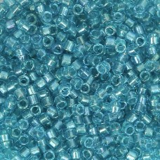 DB2382 Aqua Fancy Lined Size 11/0 Miyuki Delica Beads, 50gm bag