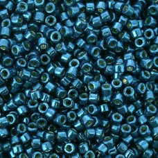 DB2516 Dark Aqua Blue Galvanised Duracoat, size 11/0 Miyuki Delica Beads, 50 Gra...