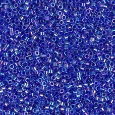 DB0063 Blue Violet AB Lined-Dyed, Size 11/0 Miyuki Delica Beads, 50gm bag