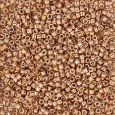 DB2518, Duracoat Galvanised Rose Gold, Size 11/0 Miyuki Delica Beads, 50g wholesale pack