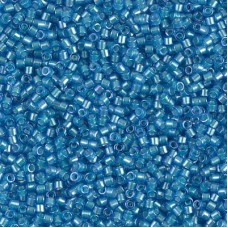 DB1709 Mint Pearl Lined Azure, Size 11/0 Miyuki Delica Beads, 50g Wholesale Pack