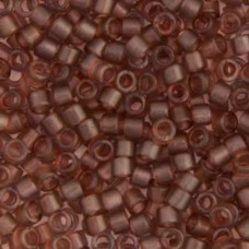 DB0772 Dark Beige Transparent Matte Dyed, Size 11/0 Miyuki Delica Beads, 50g app...