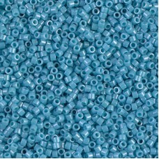 DB0218 Medium Turquoise Blue Opaque Luster, Size 11/0 Miyuki Delica Beads, 50g W...